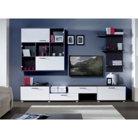 Гостиная DOMINGO дуб венге / белый блеск