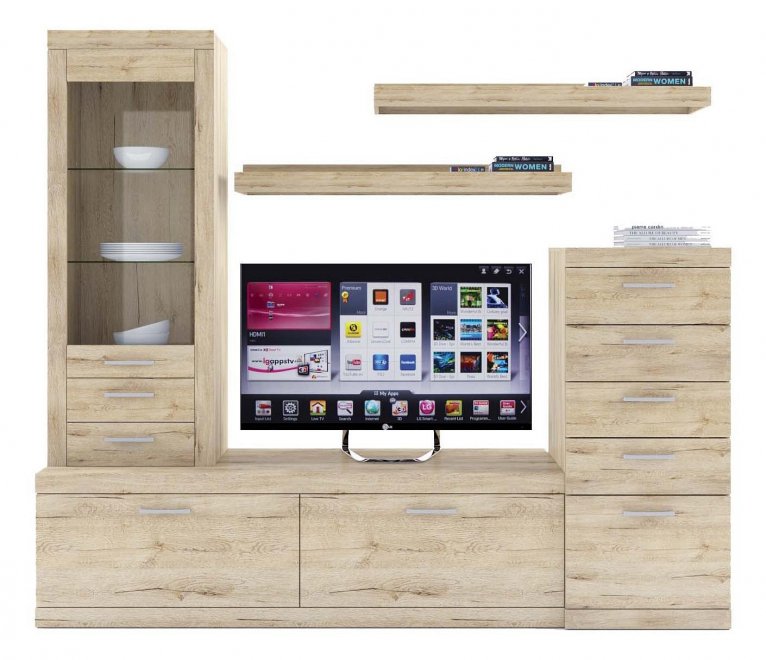 Гостиная Oskar комплектация 15 дуб санремо