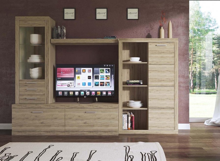 Гостиная Oskar комплектация 1 дуб санремо