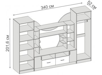 Готовая гостиная Аллегро №5