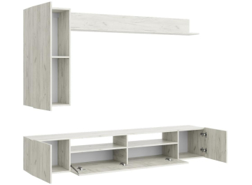 Готовая гостиная Бхих-16 дуб крафт белый / дуб крафт белый