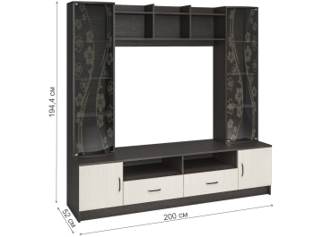 Готовая гостиная Артизан-15 Мини венге / дуб белфорд