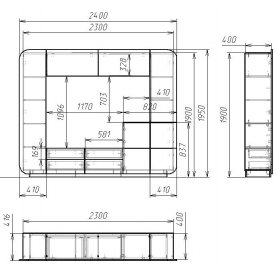 Готовая гостиная Мебелеф-3