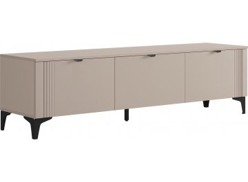 Готовая гостиная Рич К4 2850х420х1900 мм кашемир / фрапучино матовый / черный