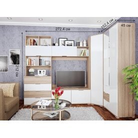 Модульная гостиная Терра 2 комплектация 1