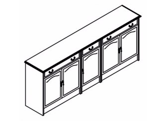 Комод R40 Рим пекан