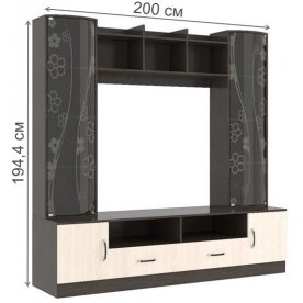 Модульная гостиная Диана комплектация 2