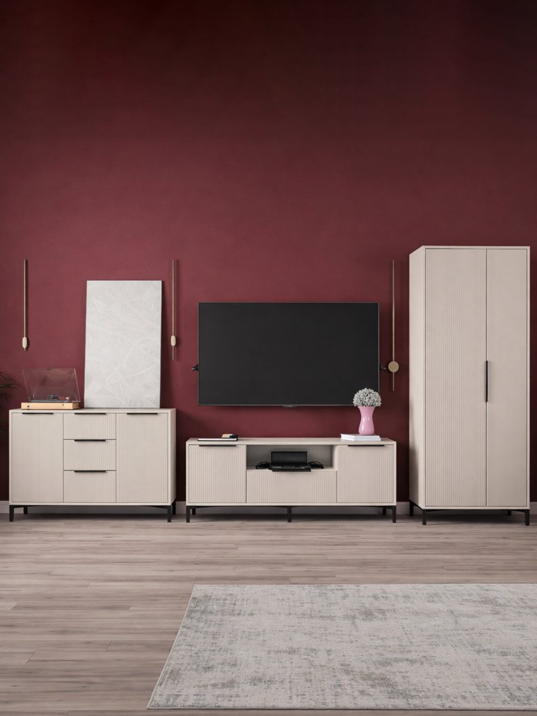 Модульная гостиная Иадама кашемир / кашемир комплектация 1