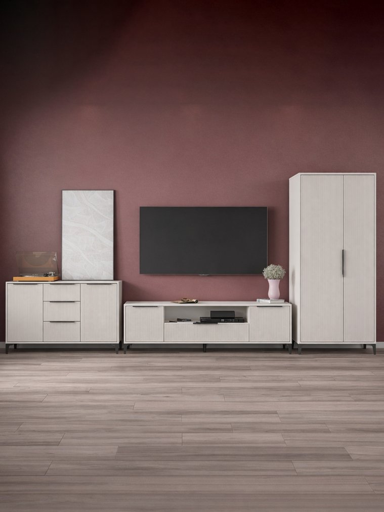 Модульная гостиная Иадама кашемир / кашемир комплектация 2