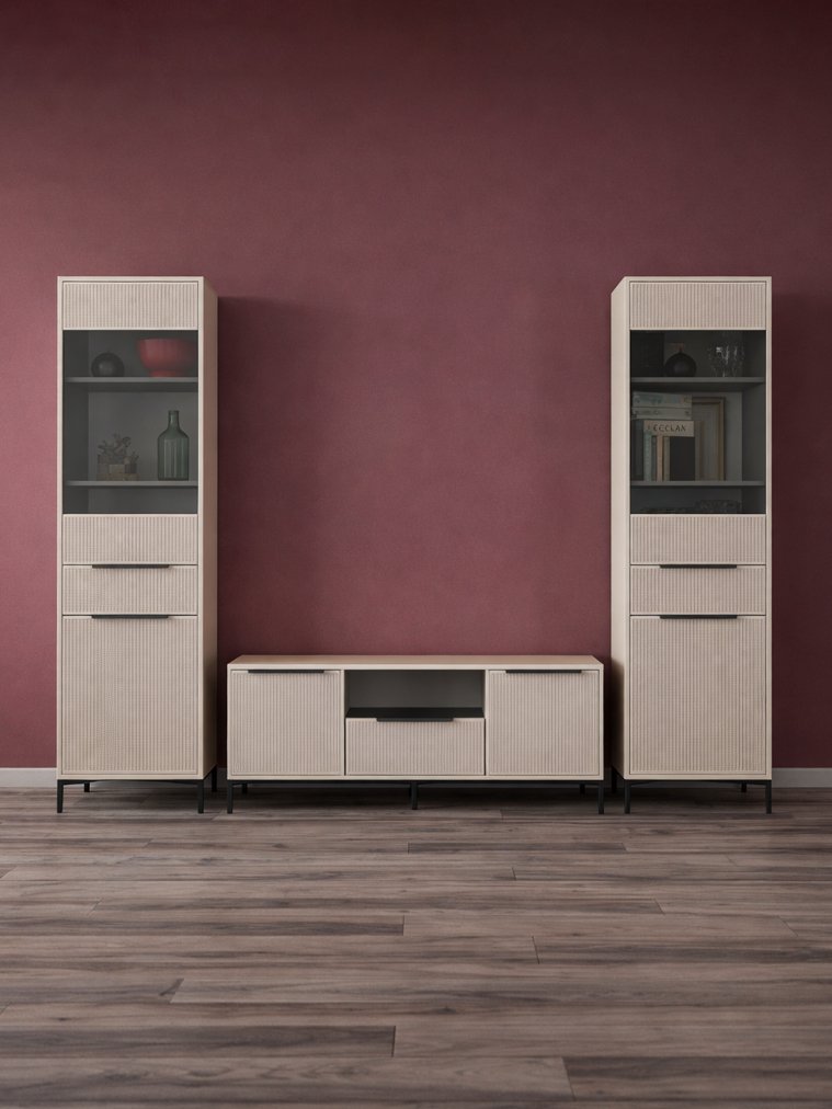 Модульная гостиная Иадама кашемир / кашемир комплектация 4