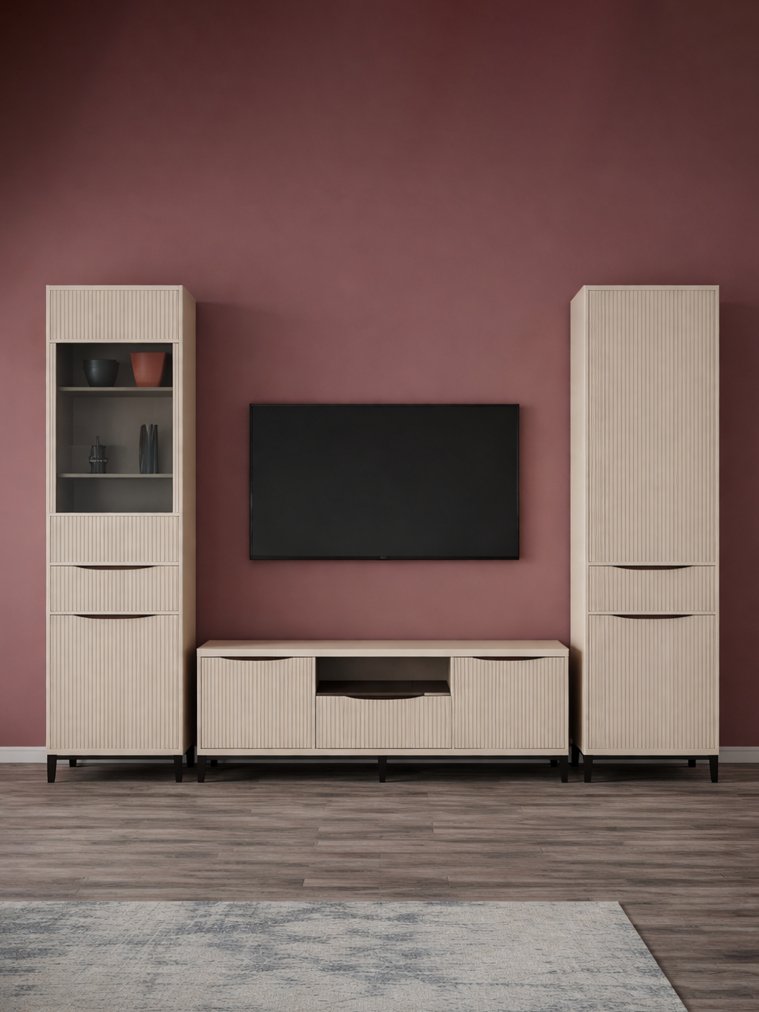 Модульная гостиная Иадама кашемир / кашемир комплектация 5