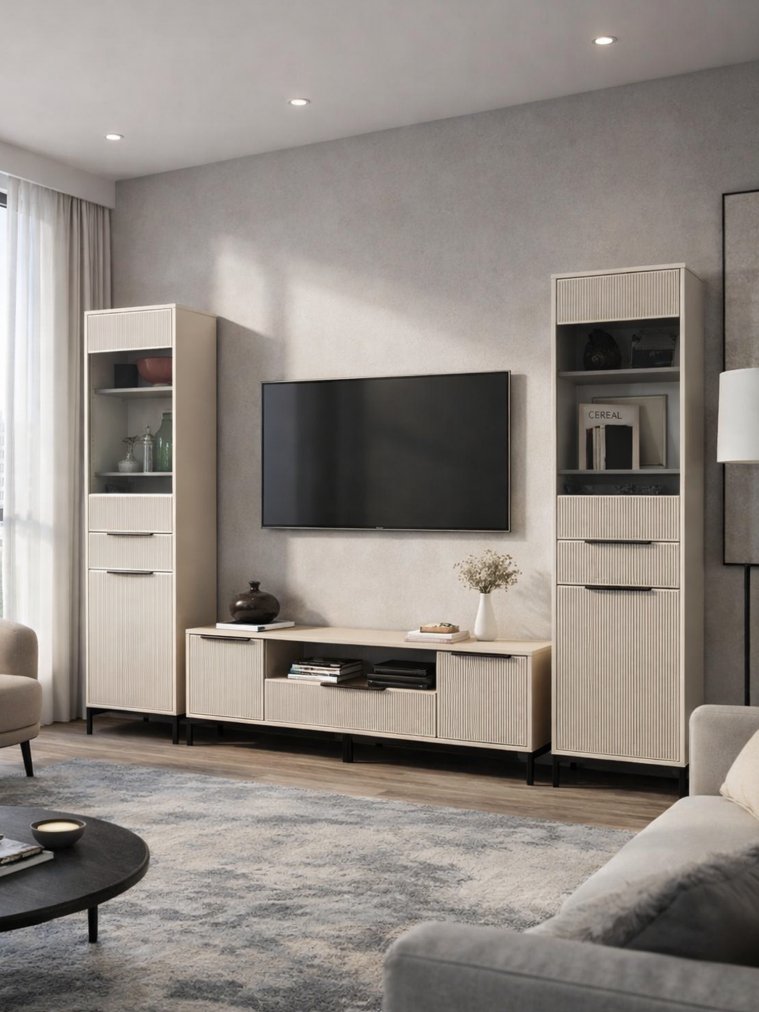 Модульная гостиная Иадама кашемир / кашемир комплектация 7