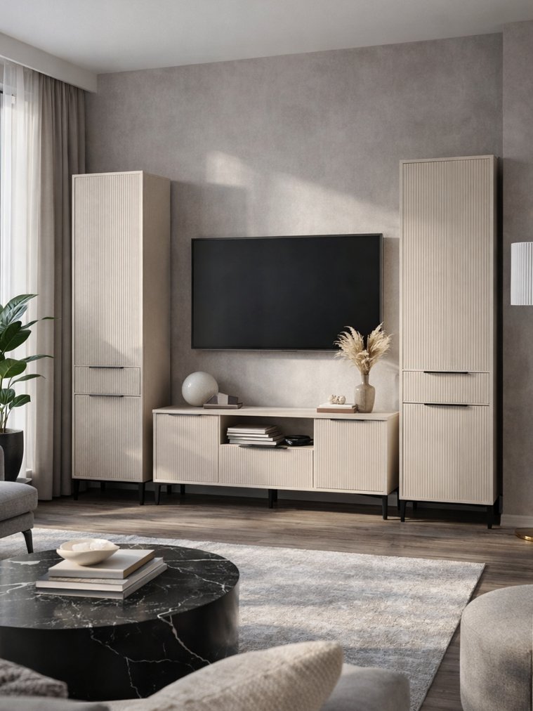 Модульная гостиная Иадама кашемир / кашемир комплектация 8