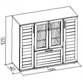 Модульная гостиная Регата комплектация 3