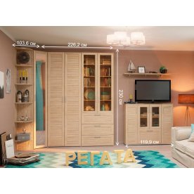 Модульная гостиная Регата комплектация 4