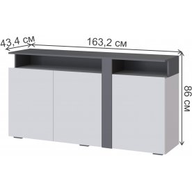Модульная гостиная Таормина комплектация 2