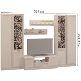 Модульная гостиная Верона комплектация 1