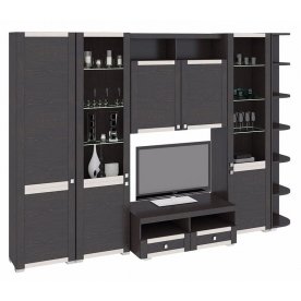 Стенка для гостиной Фиджи (комплектация 38) венге цаво