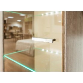 Стенка для гостиной Эйва (комплектация 2) фон бежевый / дуб верцаска