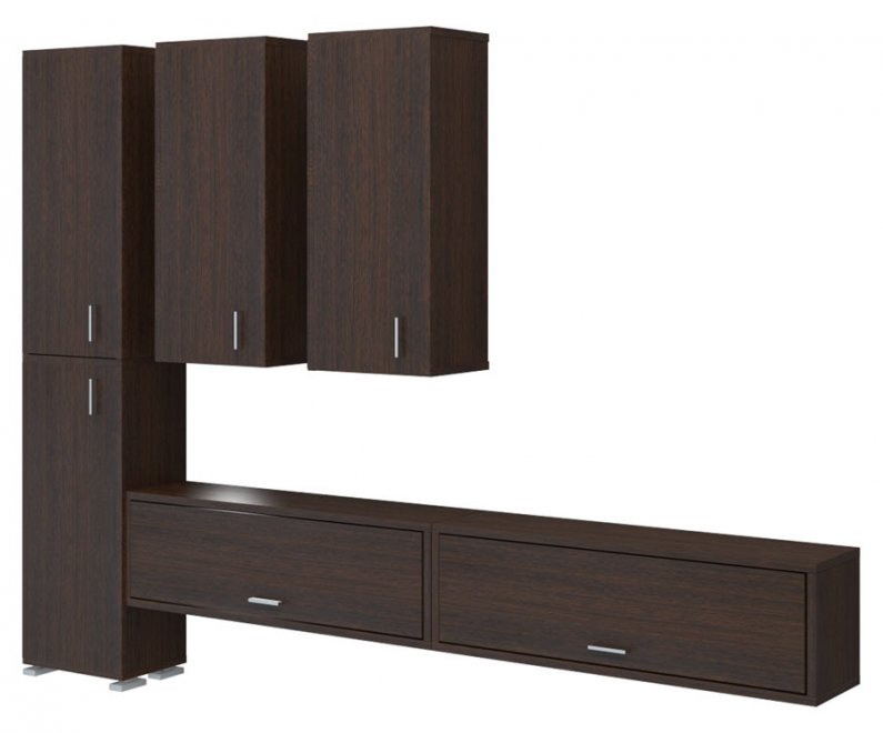 Стенка Норанта 6 В Домино венге