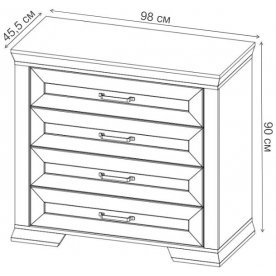 Комод Марсель KOM4S