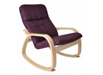 Кресло-качалка Сайма белая береза / фиолет nissan