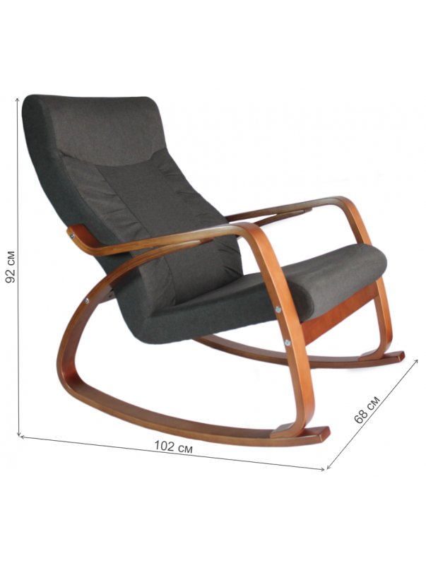 Кресло-качалка Женева графит