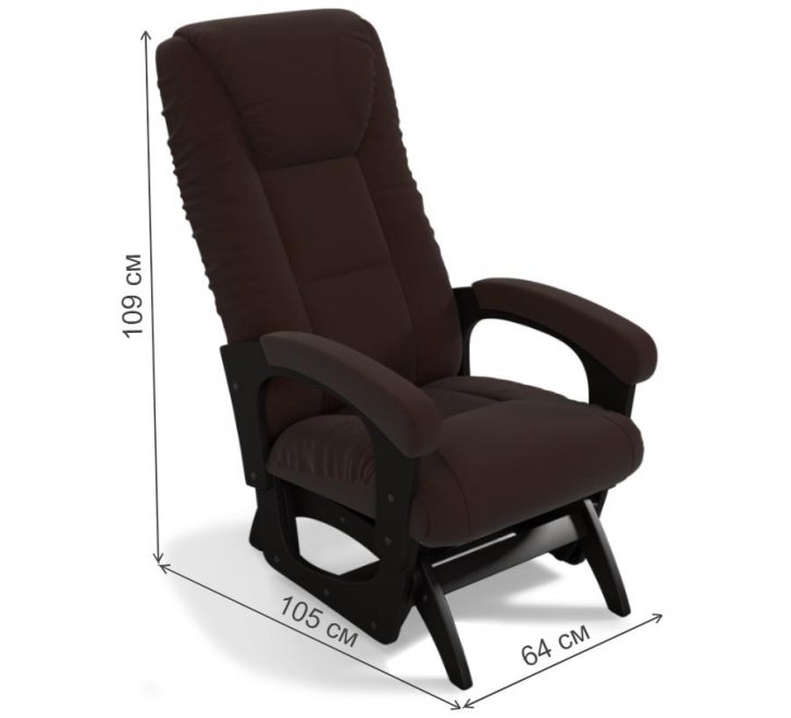 Кресло Леон шоколад