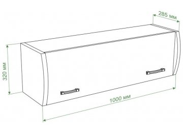 Шкаф навесной ПНД с фасадом ШБЕ