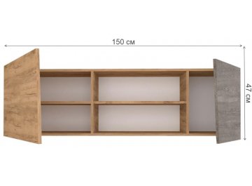 Шкаф навесной Аллегро №10