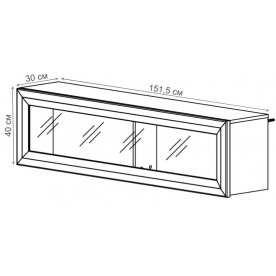 Шкаф навесной Мальта SFW1W 15