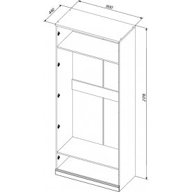 Шкаф для одежды СМ-223.07.023