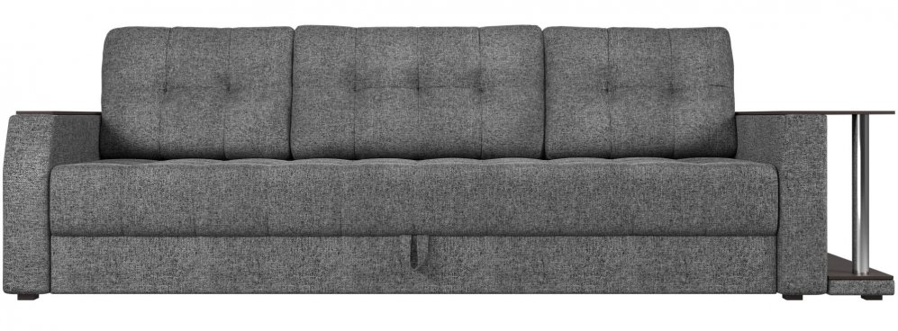 Диван Атлант рогожка серая правый