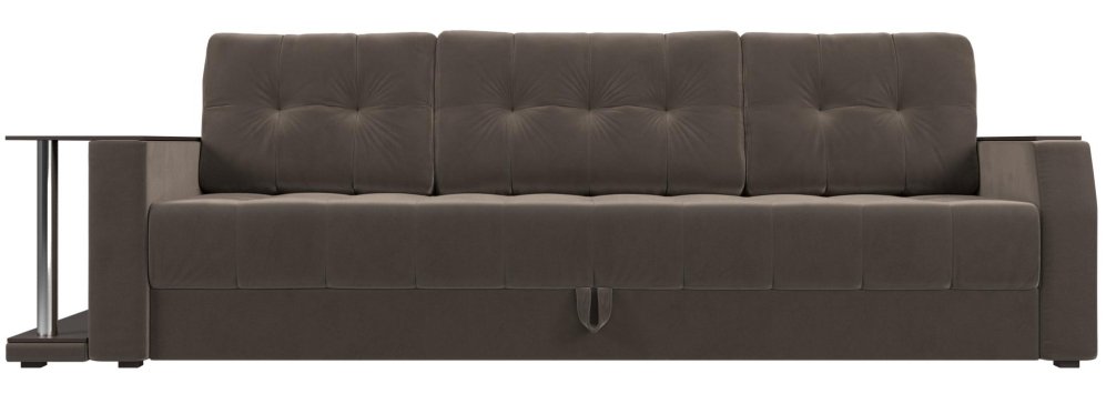 Диван Валента велюр коричневый