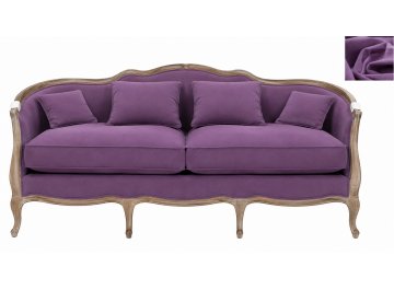 Диван Darcy 3 фиолетовый