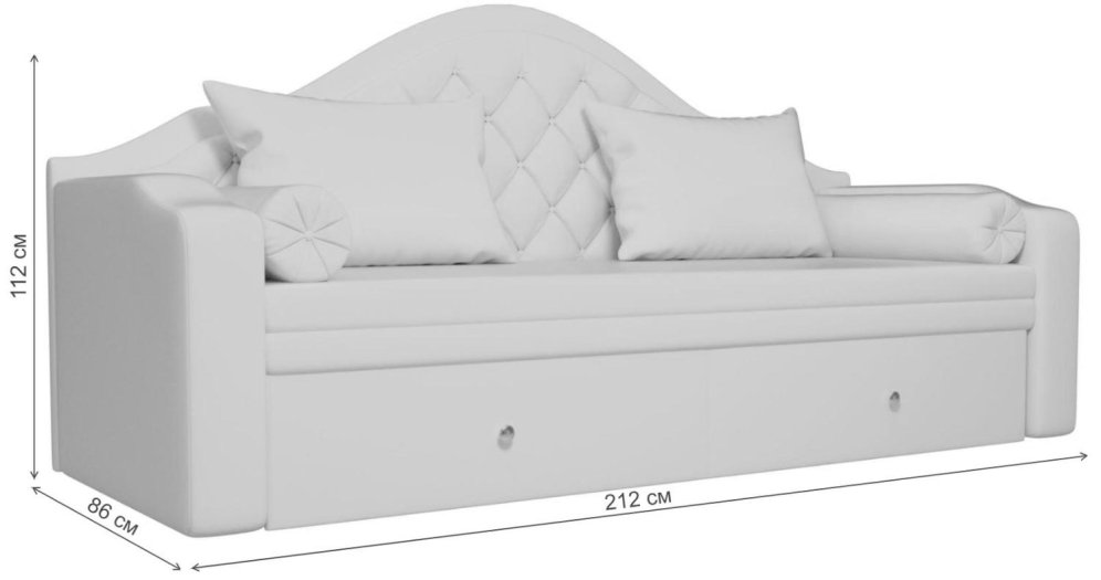 Диван детский Сойер эко кожа бежевый