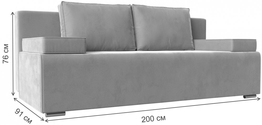 Диван Прайм-Люкс фиолетовый велюр