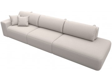 Диван-кровать Форум-036 НПБ Модерн Лонг подлокотник слева замша joly 05 бежевая