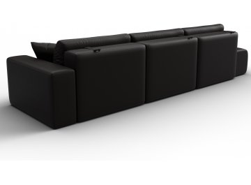 Диван-кровать Форум-036 НПБ Модерн Лонг подлокотник справа экокожа grifon 12 коричневая