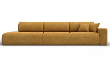 Диван-кровать Форум-036 НПБ Модерн Лонг подлокотник справа велюр brut 10 желтый