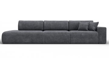 Диван-кровать Форум-036 НПБ Модерн Лонг подлокотник справа велюр brut 16 темно-серый