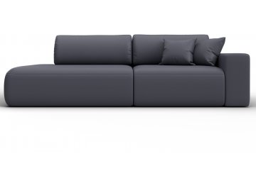 Диван-кровать Форум-036 НПБ Модерн подлокотник справа экокожа grifon 15 серая