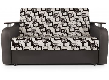 Диван-кровать Гранд Д160 аккордеон экокожа шоколад / ромб