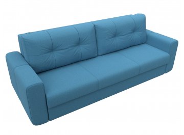 Диван-кровать Лига-031 амур 10 голубая рогожка