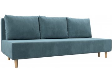 Диван Лига-033 бирюзовый велюр