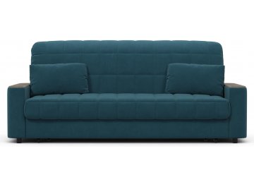 Диван-кровать Moon Family №018 160х200 ППУ синий велюр 74-129 /дуб галиано