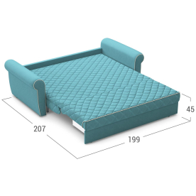 Диван Moon Family 123 199 см с независимым пружинным блоком