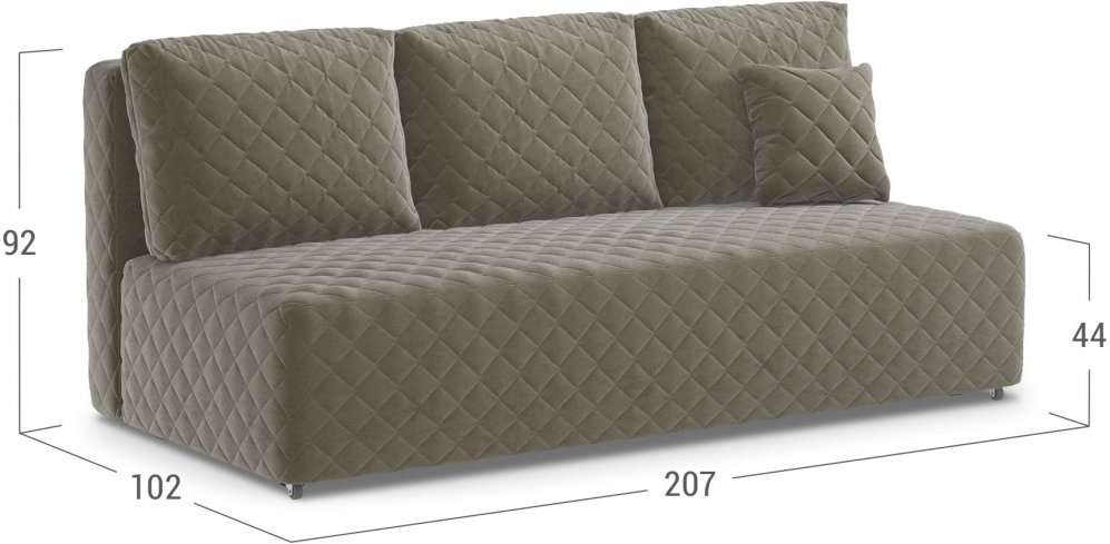 Диван Moon Family 087/А30 Lux н 002209 велюр бежевый 74-47