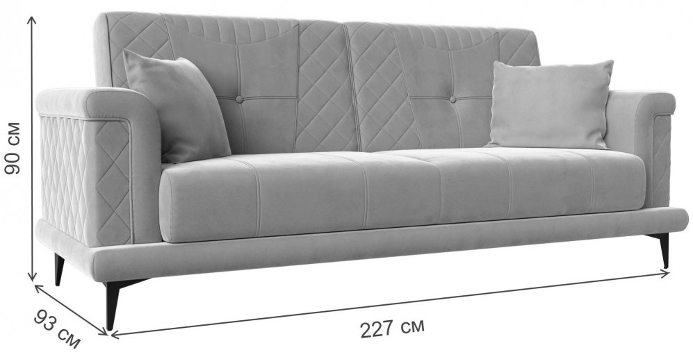 Диван Прайм-Нова бирюзовый велюр