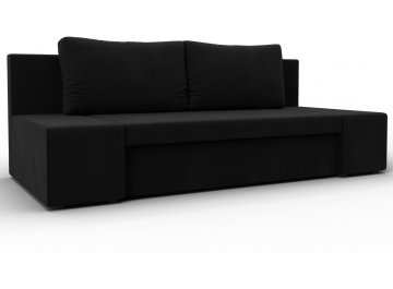 Диван Терра-Люкс черный микровельвет